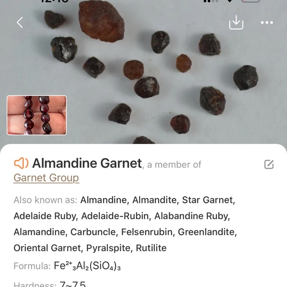 Genuine garnet loose beads jewelry making on string - Picture 4 of 6